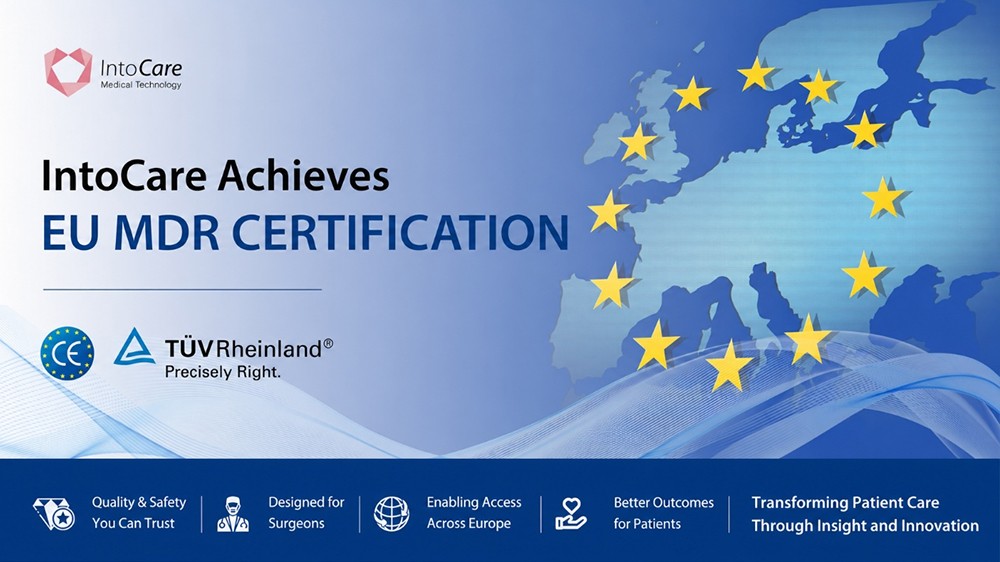 IntoCare Successfully Obtains EU MDR Certification for Surgical Stapling Solutions